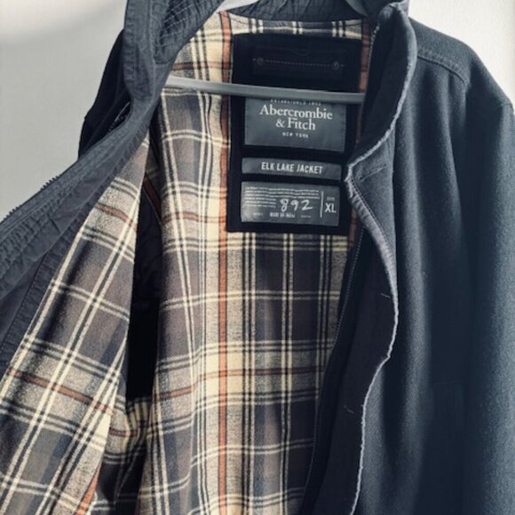 Vintage Y2K Abercrombie & Fitch Mens Elk Lake Wool Jacket size XL